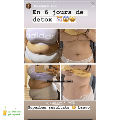 Programme Smoothie detox ventre plat
