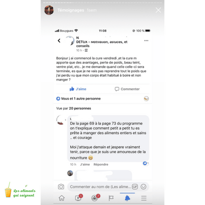 Programme Smoothie detox ventre plat