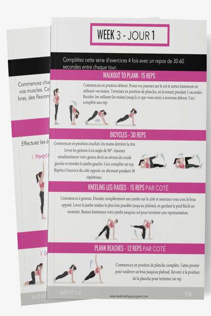 Summer Body - Just fit "Programme Maison" 28 Jours
